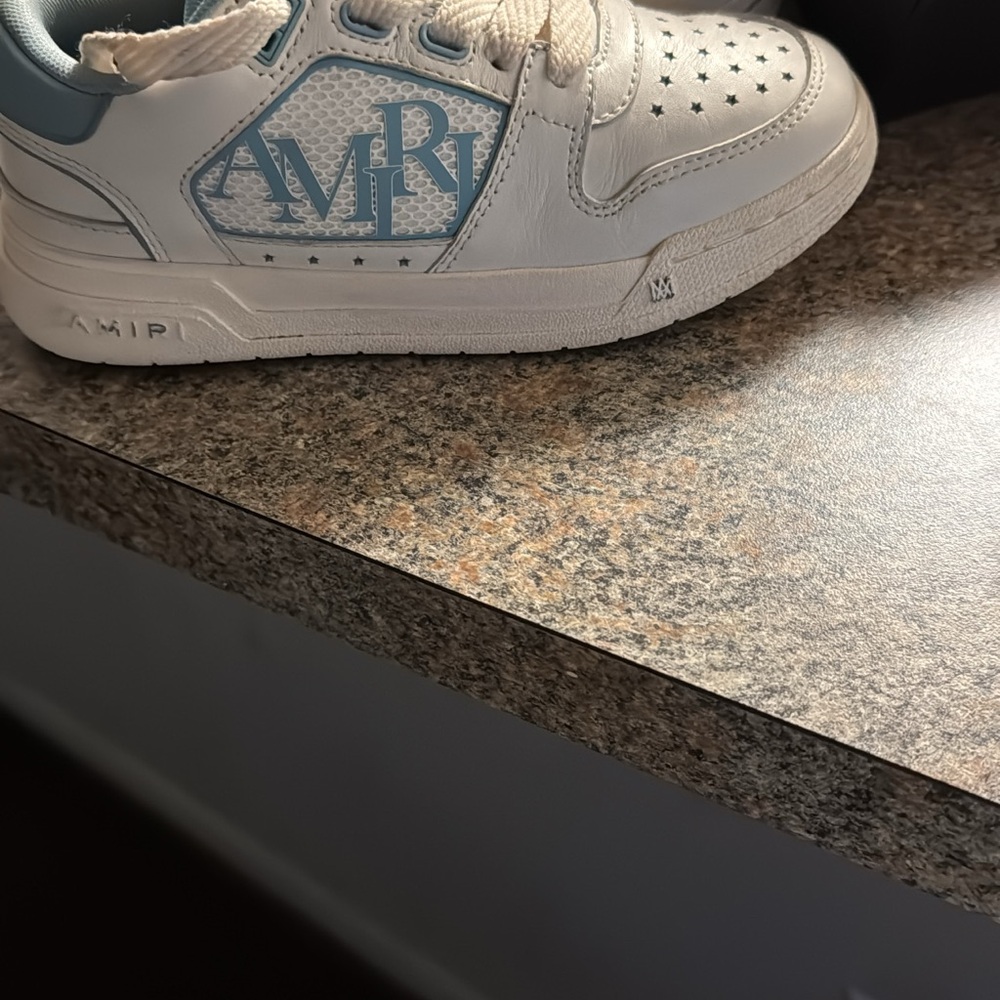 AMIRI Kids Sneakers in White and Light Blue
